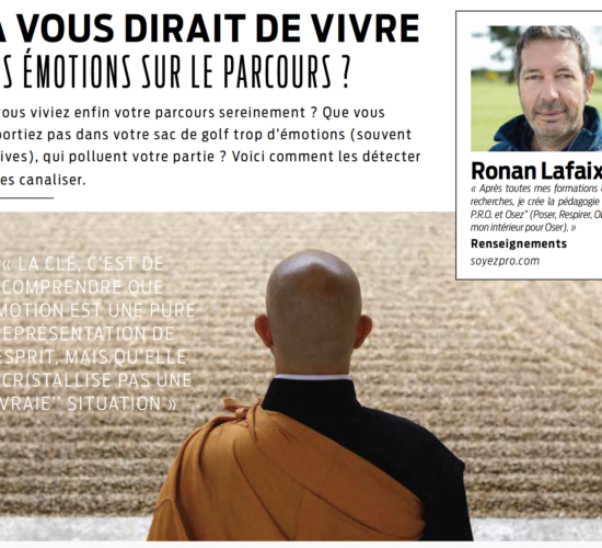 Journal du Golf Août 21 interview Ronan Lafaix
